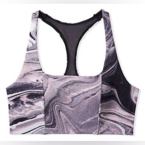 Victoria’s Secret Lightweight Medium Support Lined sport bra onix marble 38DDD - Picture 1 of 3